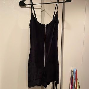 NWT Terrycloth black romper from UK vintage shop